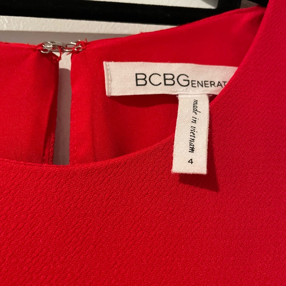 BCBG Red Romper